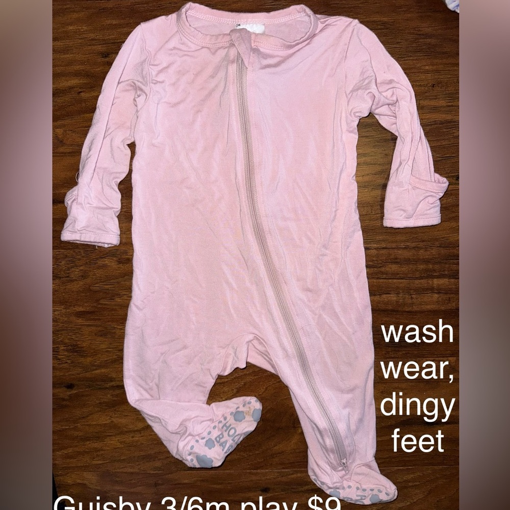 Cozy Pink Kids Bamboo Zip Footie Pajamas